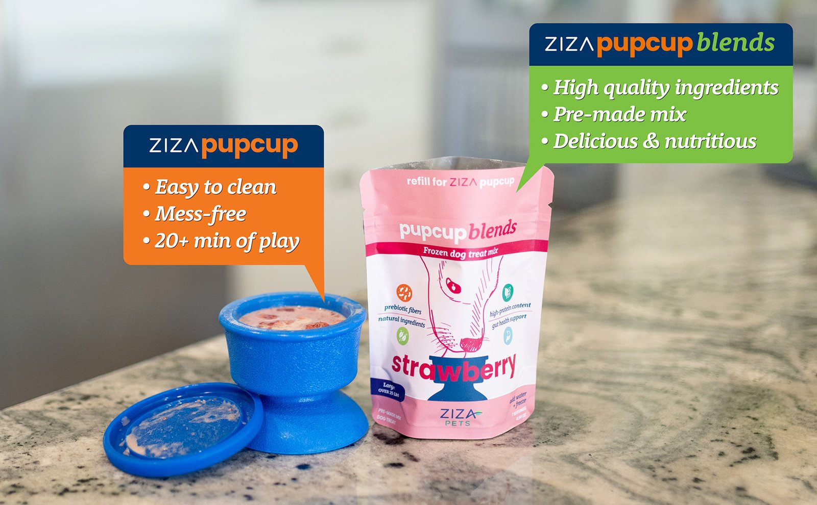 Ziza Pupcup and Ziza Pupcup Blends